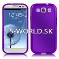 Silikónový obal Samsung Galaxy S3 - Frosted fialová