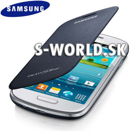 Kožený obal Samsung Galaxy S3 Mini - Flip Cover modrá | Kožené obaly -  S-world.sk - synchronized world - Váš svet príslušenstva