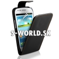 Kožený obal Samsung Galaxy S3 Mini - Flip LM čierna