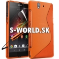 Silikónový obal Sony Xperia Z - TPU oranžová