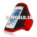 Športový pás na rameno Samsung Galaxy S Duos - červená