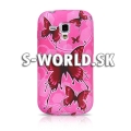 Silikónový obal Samsung Galaxy S Duos - Butterfly ružová