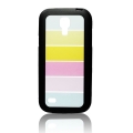 Silikónový obal Samsung Galaxy S4 Mini - Rainbow čierna - Výpredaj