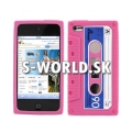 Silikónový obal iPod Touch 4G - Tape ružová