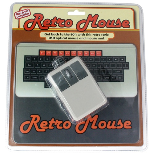Retro USB myš s podložkou | Darčeky pre geekov - S-world.sk - synchronized  world - Váš svet príslušenstva