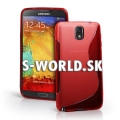 Silikónový obal Samsung Galaxy Note III - TPU červená
