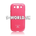 Silikónový obal Samsung Galaxy S3 - Jelly Glittery - ružová