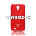 Silikónový obal Samsung Galaxy S4 - Jelly Glittery - červená