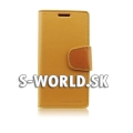 Diárové kožené puzdro SONATA pre Samsung Galaxy S5 -  karamelová