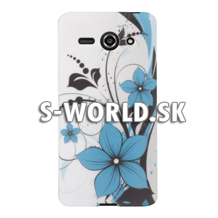 Silikónový obal Huawei Ascend Y530 - Flowers Swirl - modrá | Silikónové  obaly - S-world.sk - synchronized world - Váš svet príslušenstva