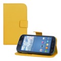 Kožený obal Samsung Galaxy Grand Neo / Duos - Wallet – žltá