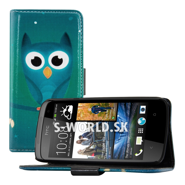 Kožený obal HTC Desire 500 - Wallet Owl Design 1 | Kožené obaly -  S-world.sk - synchronized world - Váš svet príslušenstva