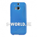 Silikónový obal HTC One M8 - TPU - modrá