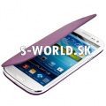 Kožený obal Samsung Galaxy S3 - Flip Cover - fialová