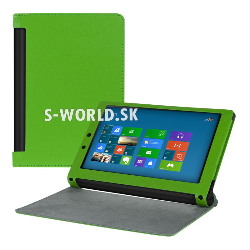 Kožený obal Lenovo Yoga Tablet 2 10inch - Stand - zelená | Kožené obaly -  S-world.sk - synchronized world - Váš svet príslušenstva