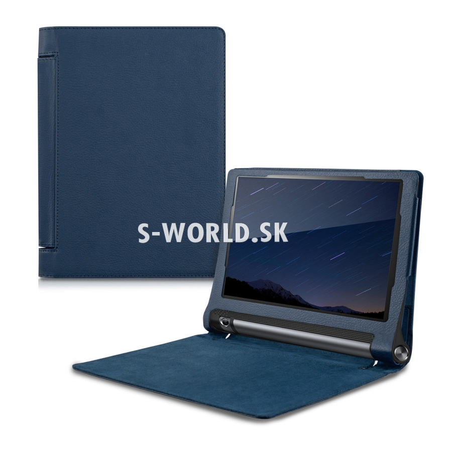Kožený obal Lenovo Yoga Tablet 3 10 (inch) - Stand - tmavo-modrá | Kožené  obaly - S-world.sk - synchronized world - Váš svet príslušenstva