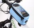 Držiak s brašňou na bicykel Roswheel pre smartfóny s rozmermi do 14 x 8cm - modrý