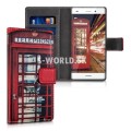 Kožený obal Huawei P8 Lite - Wallet Phone Boot