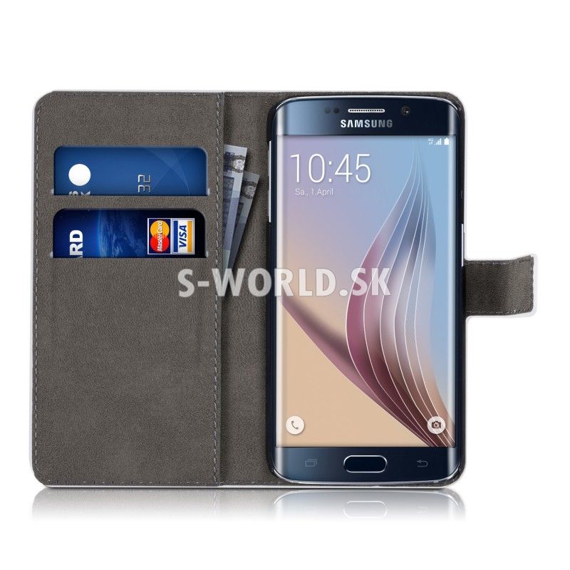Kožený obal Samsung Galaxy S6 Edge - Wallet Live The Life | Kožené obaly -  S-world.sk - synchronized world - Váš svet príslušenstva