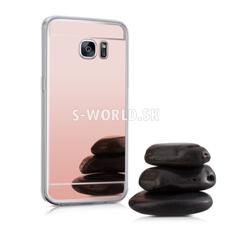 Silikónový obal Samsung Galaxy S7 Edge - Mirror - ružová | Silikónové obaly  - S-world.sk - synchronized world - Váš svet príslušenstva