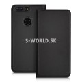 Kožený obal Huawei Honor 8 - Flip Cover - čierna