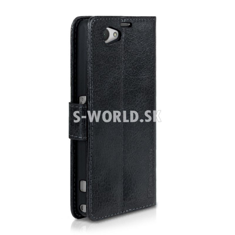Knižkové puzdro z pravej kože pre Sony Xperia Z1 Compact (D5503) - Wallet  Genuine - čierna | Kožené obaly - S-world.sk - synchronized world - Váš  svet príslušenstva