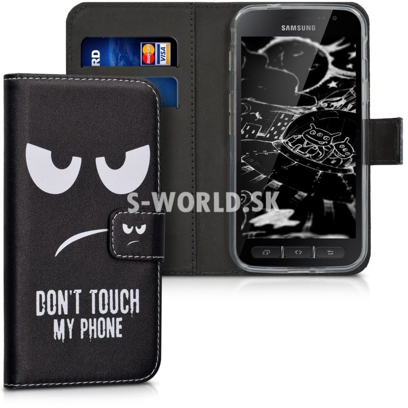 Kožený obal Samsung Galaxy Xcover 4 - Wallet Don´t Touch | Kožené obaly /  puzdra - S-world.sk - synchronized world - Váš svet príslušenstva