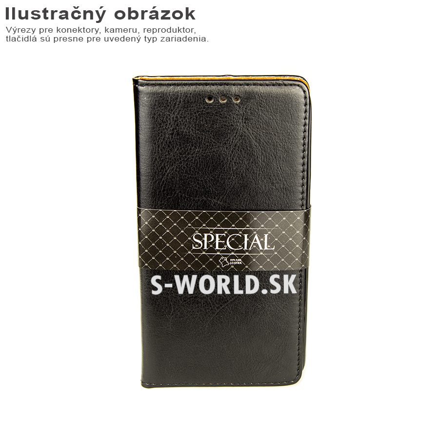 Kožený obal Sony Xperia E5 (F3311) - Book Special - čierna | Kožené obaly /  puzdra - S-world.sk - synchronized world - Váš svet príslušenstva