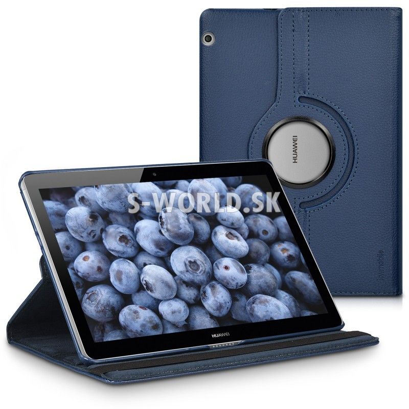Kožený obal Huawei MediaPad T3 10 - Rotate - tmavo-modrá | Kožené obaly /  puzdra - S-world.sk - synchronized world - Váš svet príslušenstva