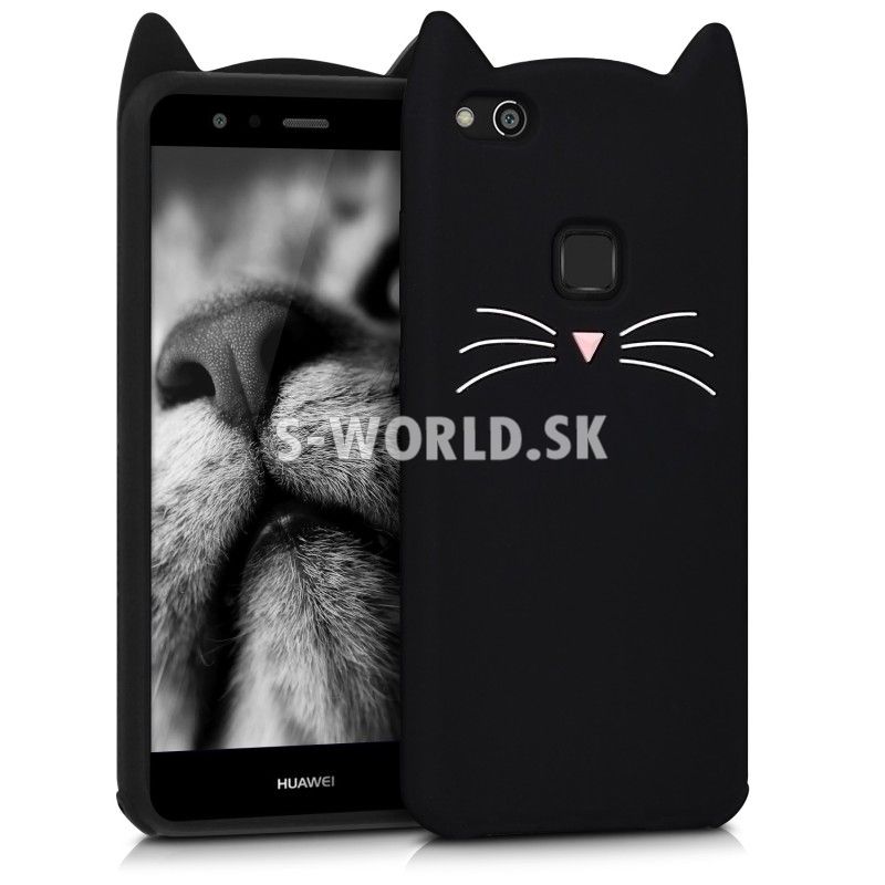 Silikónový obal Huawei P10 Lite - Cat - čierna | Silikónové obaly -  S-world.sk - synchronized world - Váš svet príslušenstva