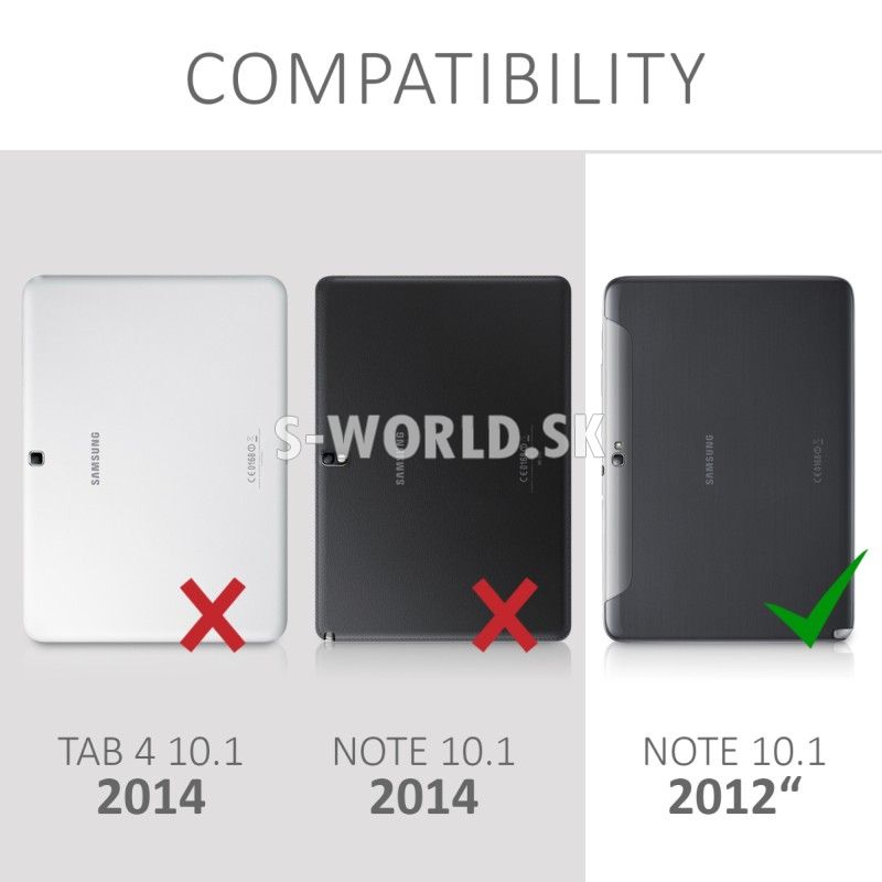 Kožený obal Samsung Galaxy Note 10.1 - Rotate - antracitová | Kožené obaly  - S-world.sk - synchronized world - Váš svet príslušenstva