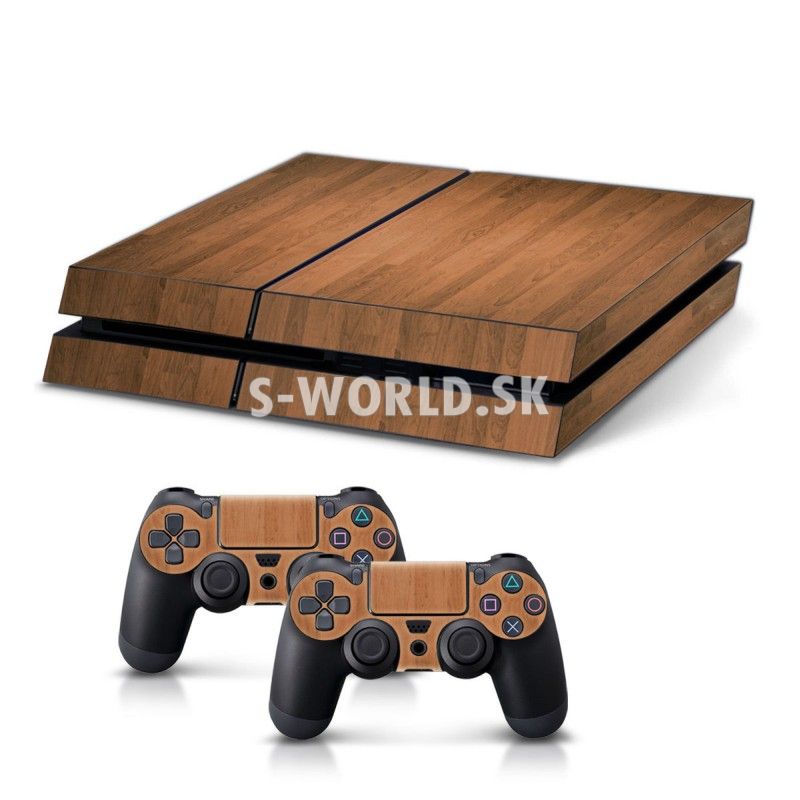 Nálepka s dizajnom dreva pre konzolu a herné ovládače PS4 - dizajn 1 |  Doplnky - S-world.sk - synchronized world - Váš svet príslušenstva