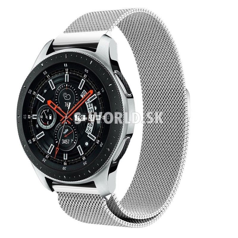 Kovový remienok Samsung Galaxy Watch 46mm - Magnetic - strieborná | Doplnky  - S-world.sk - synchronized world - Váš svet príslušenstva