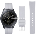 Silikónový remienok Samsung Galaxy Watch 42mm - Stripe - svetlo-šedá