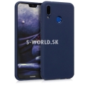 Silikónový obal Huawei P20 Lite - TPU Matt - tmavo-modrá