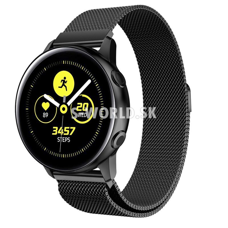 Kovový remienok Samsung Galaxy Watch Active - Magnetic - čierna | Doplnky -  S-world.sk - synchronized world - Váš svet príslušenstva