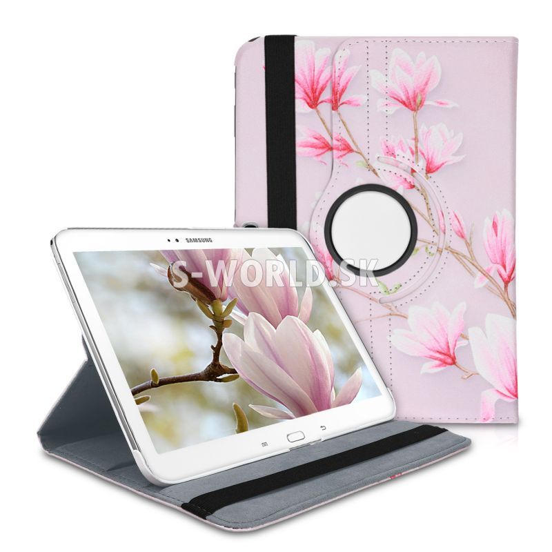 Koženkový obal Samsung Galaxy Tab 3 10.1 - Rotate Magnolia - ružová |  Kožené obaly - S-world.sk - synchronized world - Váš svet príslušenstva