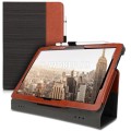 Puzdro pre Huawei MediaPad T5 10 – Fabric – čierno-hnedá