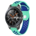 Silikónový remienok (šírka 22mm) – mentolovo-modrá – Huawei Watch GT / GT2 / Samsung Watch 46mm
