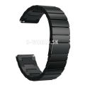 Kovový remienok (šírka 22mm) – Full Clasp čierna – Samsung Gear S3 / Watch 46mm / Huawei Watch GT / 