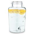 8 litrový sklenený zásobník na nápoje s kohútikom – Navaris