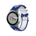 Silikónový remienok (šírka 20mm) – modro-biela – Huawei Watch GT2 (42mm) / Samsung Watch 3 41mm / Wa