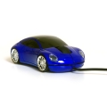 USB optická myš v tvare Porsche – modrá