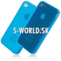Silikónový obal iPhone 4 - Cube - modrá