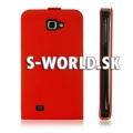 Kožený obal Samsung Galaxy Note - Luxury Flip červená