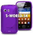 Silikónový obal Samsung Galaxy Y - TPU fialová